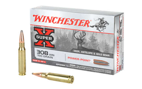 Ammunition Winchester Ammunition Super X 308Win WIN SPRX PWR PNT 308WIN 150GR 20/200